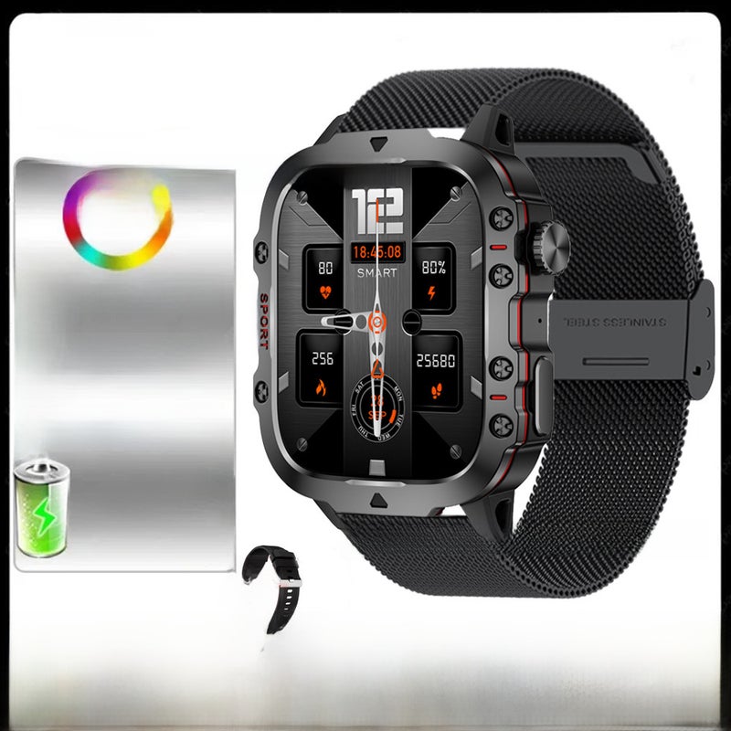 QX11 Smartwatch Waterproof Health Monitor BLACK MILAN NET