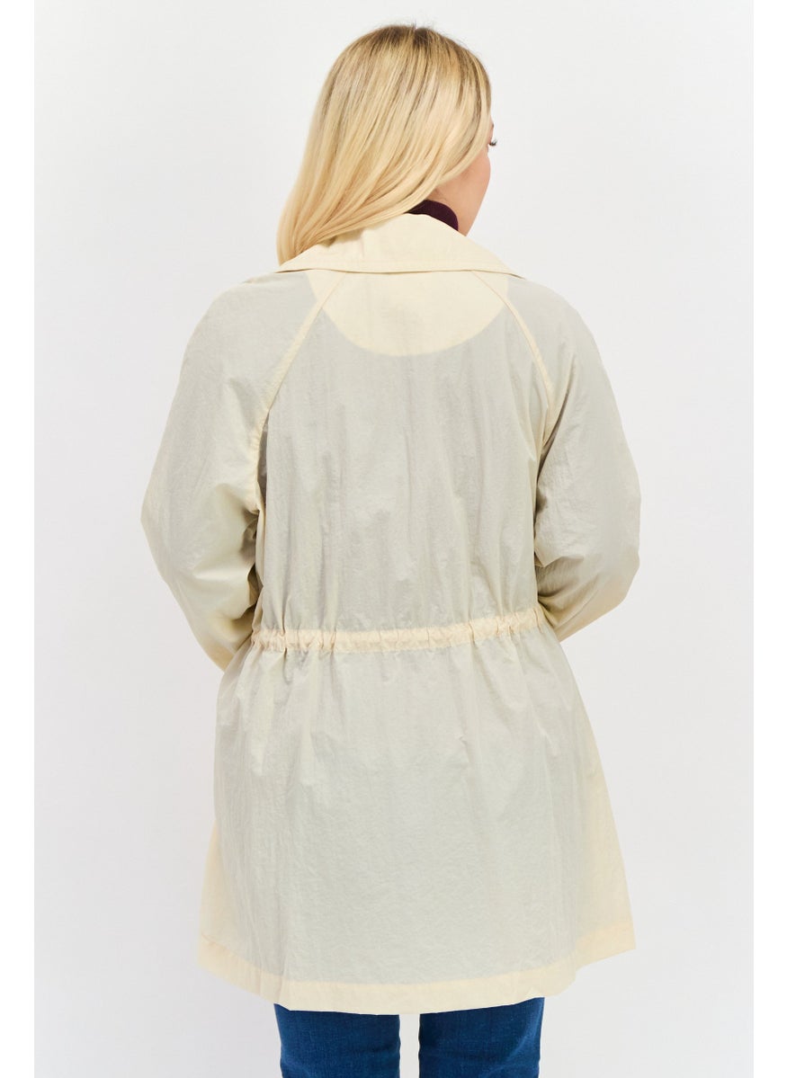 VERO MODA - Women Plain Soft Shell Jacket, Beige - Image 1