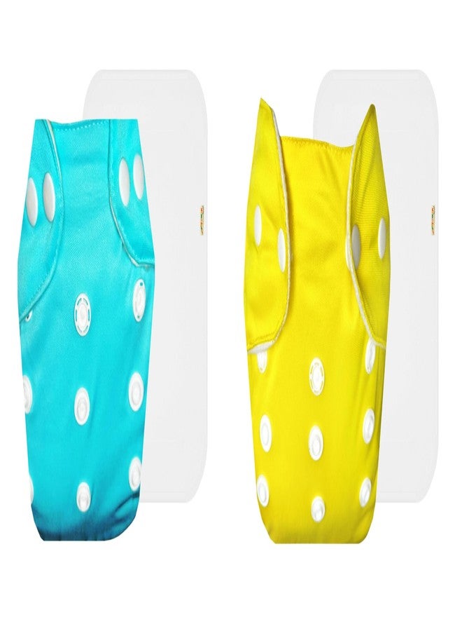 Dumbledo Lite Cloth Diaper with Cotton Insert (Pack of 2) | Hypoallergenic | Leakproof | Travel Friendly | Ideal for Toddlers | 3 Months - 2 Years | Unisex Baby - Image 1