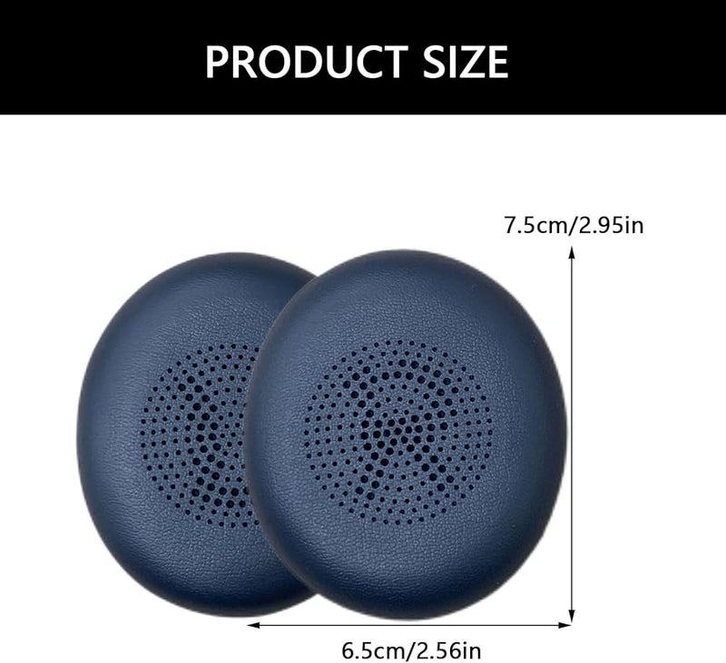 Black Replacement Ear Pads Cushions for Plantronics 45h Evolve2 65 40 MS UC USB Headphones - Image 5