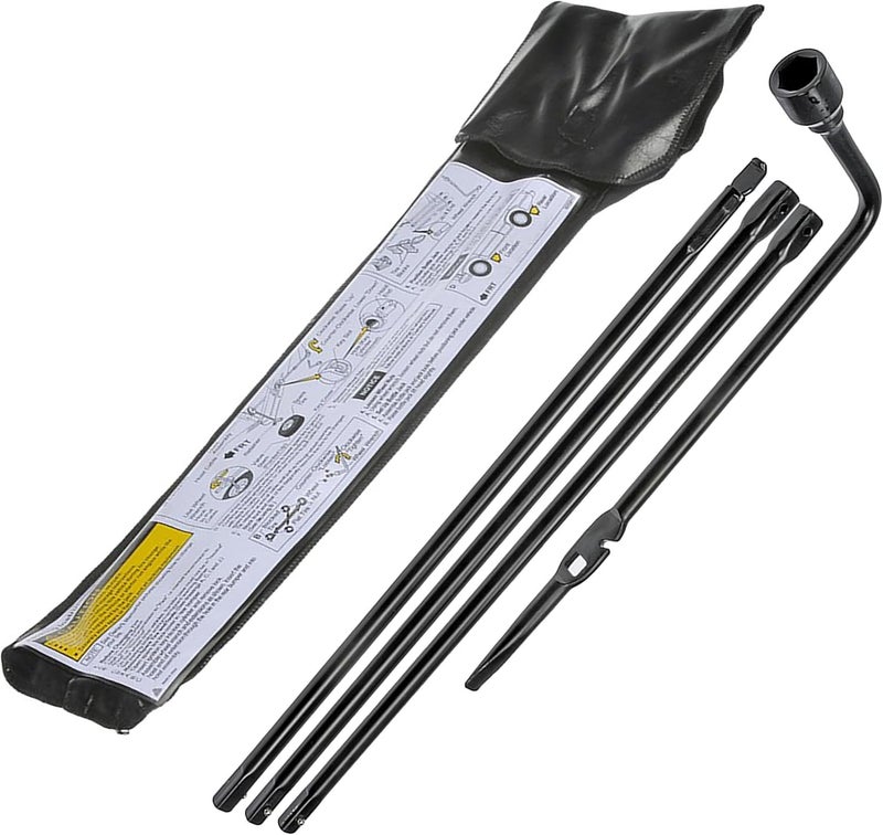 APDTY Spare Tire Tool Kit for Cadillac, Chevrolet, GMC - Image 1