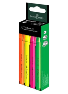 4-Piece Highlighter Set Multicolour