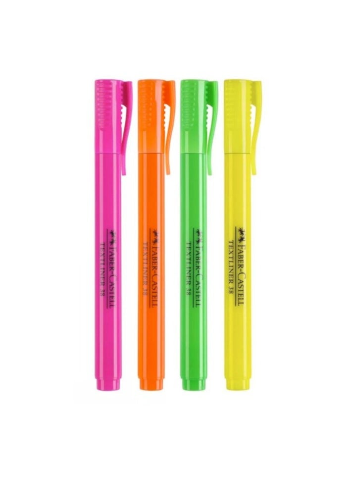 FABER-CASTELL - 4-Piece Highlighter Set Multicolour - Image 1
