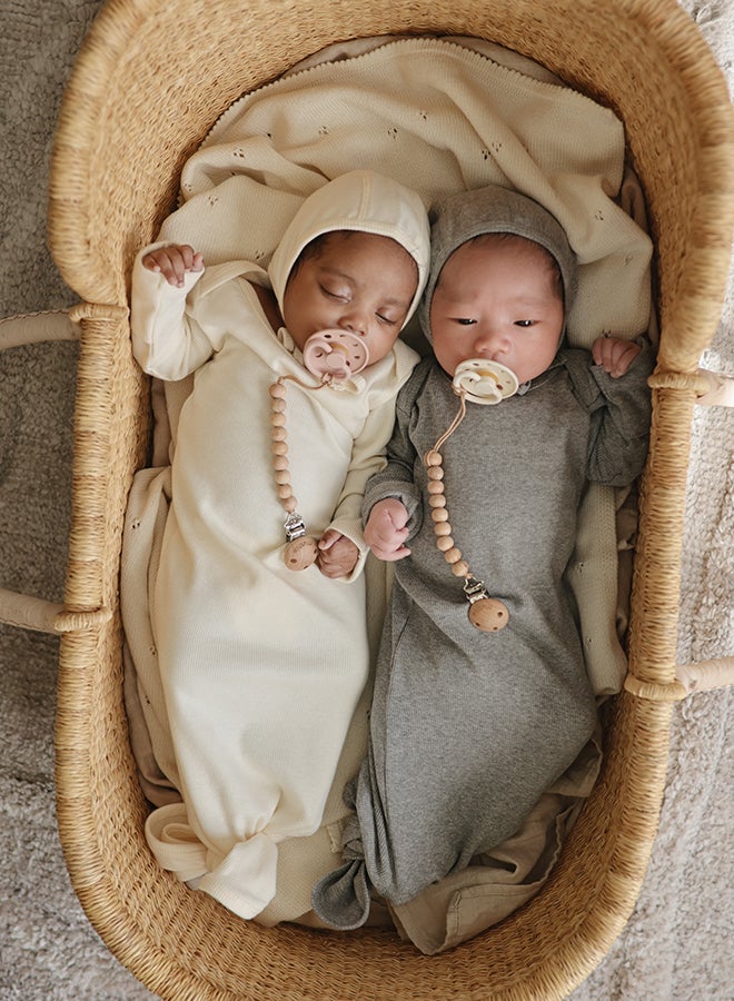 FRIGG Moon Phase Latex Baby Pacifier 6-18M 1-Pack Croissant - Size 2 - Image 4