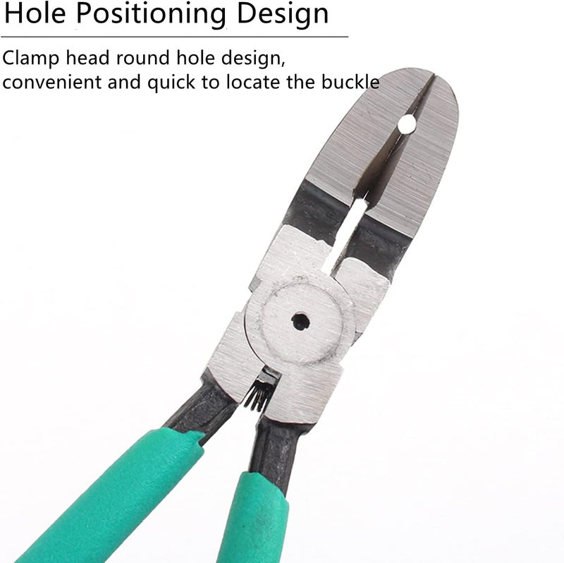 IOppWin Multifunctional V-Type Automotive Clip Pliers - Heavy-Duty Carbon Steel Tool for Prying, Pulling & Gripping - Heat-Treated Blade, Universal Car Fastener Removal & Installation - Image 4