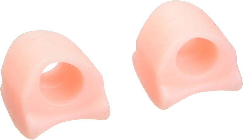 WeTest 4 Pack Toe Separators Gel Toe Spreader Straightener for Bunion Corrector and Relief, Hallux Valgus, Beige