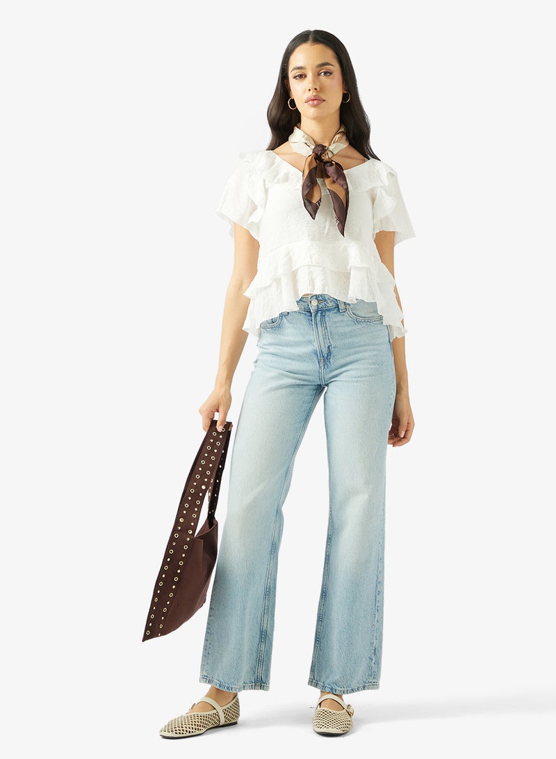 Ginger Ruffle Detail Top - Image 4