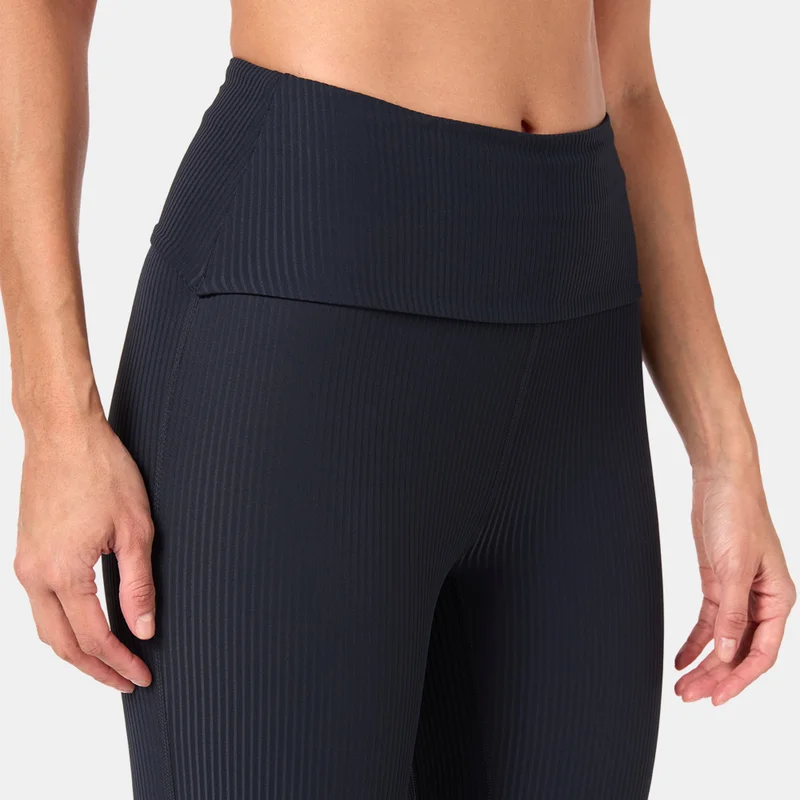 Sun And Sand Sports Black Women's Flared Leggings for Women | Best Price UAE
