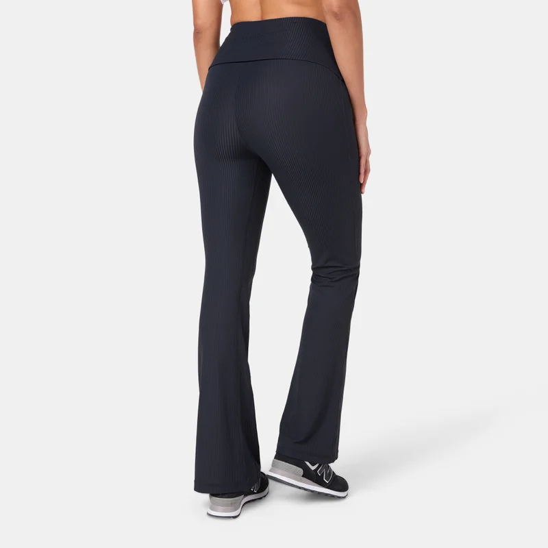Sun And Sand Sports Black Women's Flared Leggings for Women | Best Price UAE