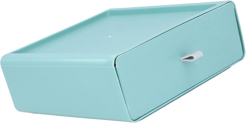 Desktop Storage Box Tetragonum Design, Dust Prevention, Superposition Combination, Tabletop Stationery Cosmetics Organizer, DIY Multi Layer Superposition, Expand Vertical Sto (Green) - Image 4