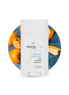 Mirai Mirai Clinical - All Natural Deodorant for Women and Men - w/Japanese Persimmon Extract - Full-Body Use - Aluminum, Fragrance, Paraben Free - Vegan - Helps to Eliminate Nonenal Odor - Unscented - 75g  - Image 1