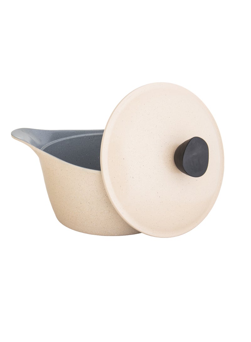 لاهويا طقم قدور جرانيت لاهويا 9 قطع لون بيج - Image 2