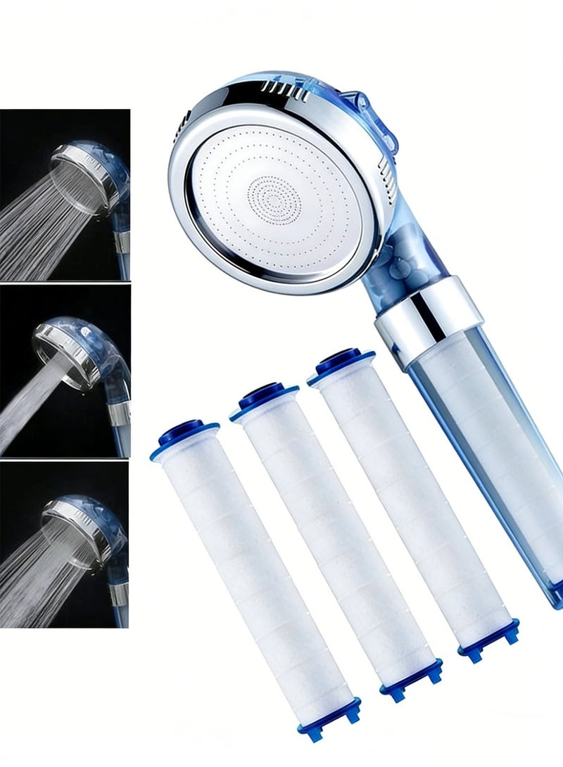 MEDOOSI Filtered Handheld Shower Head - 3 High Pressure Modes with 3 Filters - Water Saving & Skin Hydration - Ideal for Low Water Pressure - Image 1