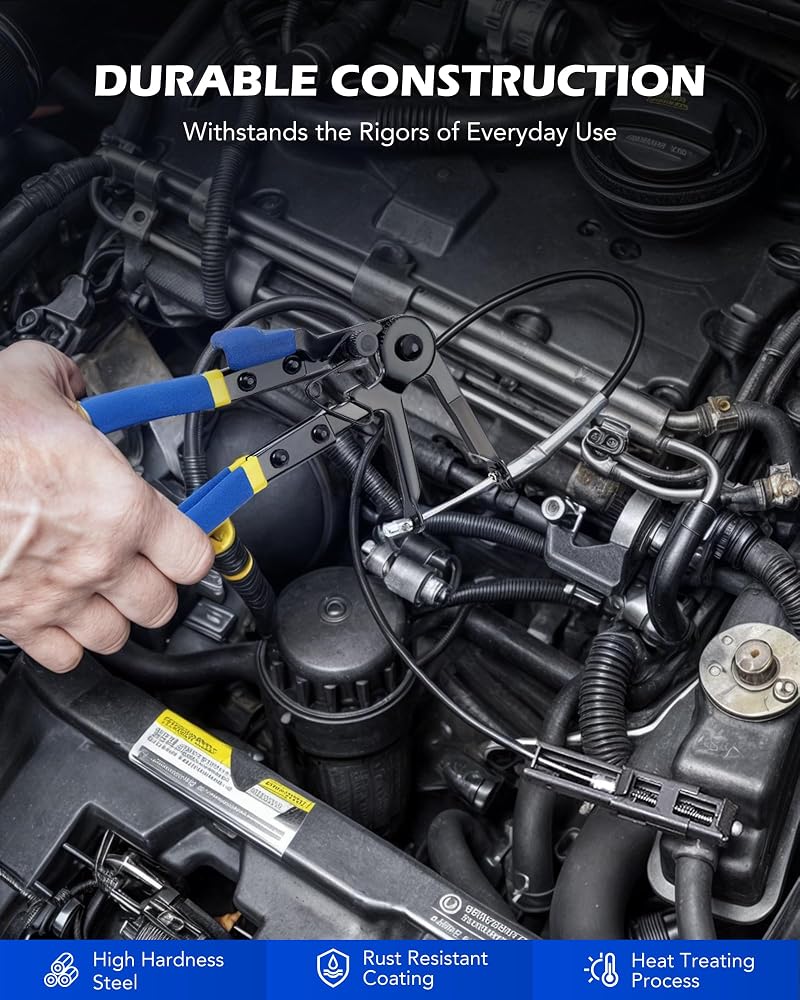 Orion Motor Tech { "titleAr": "أدوات Orion Motor Tech لفك مشابك الأنابيب (9 قطع) لأنابيب الوقود والماء، مجموعة أدوات لإزالة مشابك الأنابيب ذات المدى الطويل مع مقصات قابلة للدوران وحقيبة تخزين، اللون أزرق" "detailsAr": "مجموعة أدوات كاملة لفك مشابك الأن - Image 5