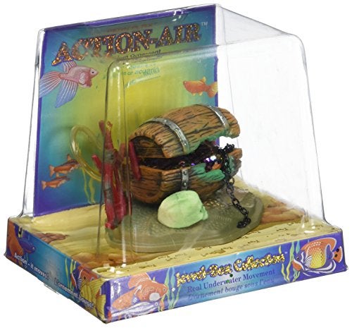 Penn Plax Penn-Plax Aerating Action Ornament, Barrel of Jewels - Opens and Closes - Small - Image 2