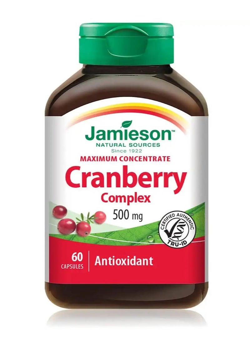 Jamieson Jamison Cranberry 500 mg 60 Capsules 