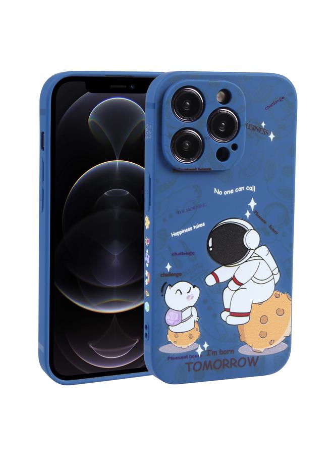 Zaboon Case For iPhone 12 Pro Astronaut Pattern Frosted TPU Phone Case - Image 1