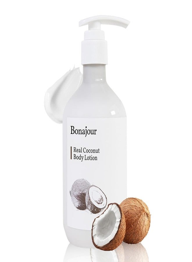 BONAJOUR] Vegan Daily Natural Coconut Oil Body Moisturizer - Treatment Healing Body Care 10.5 Fl. Oz - Image 1