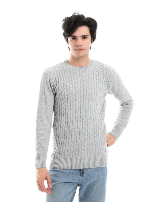 Wool Mens Pullover With Multi Design