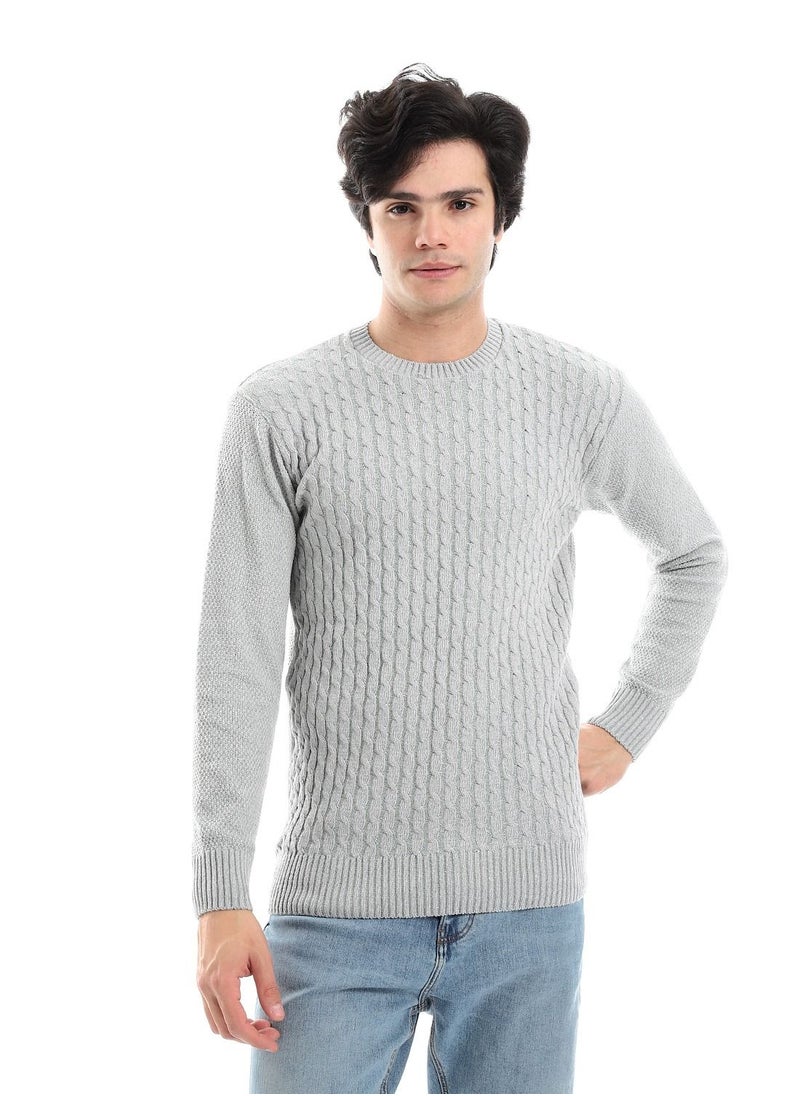 Wool Mens Pullover With Multi Design