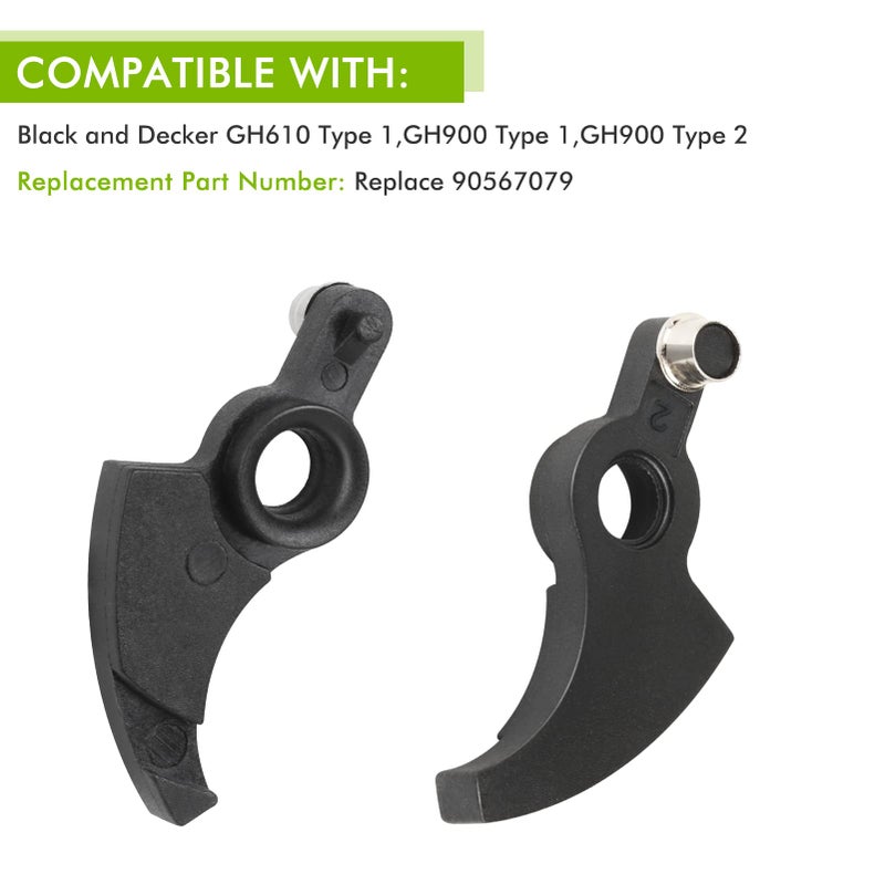 THTEN 90567079 Replacement String Trimmer Lever Compatible with Black & Decker GH610 Type 1, GH900 Type 1, GH900 Type 2,6 Pack - Image 3
