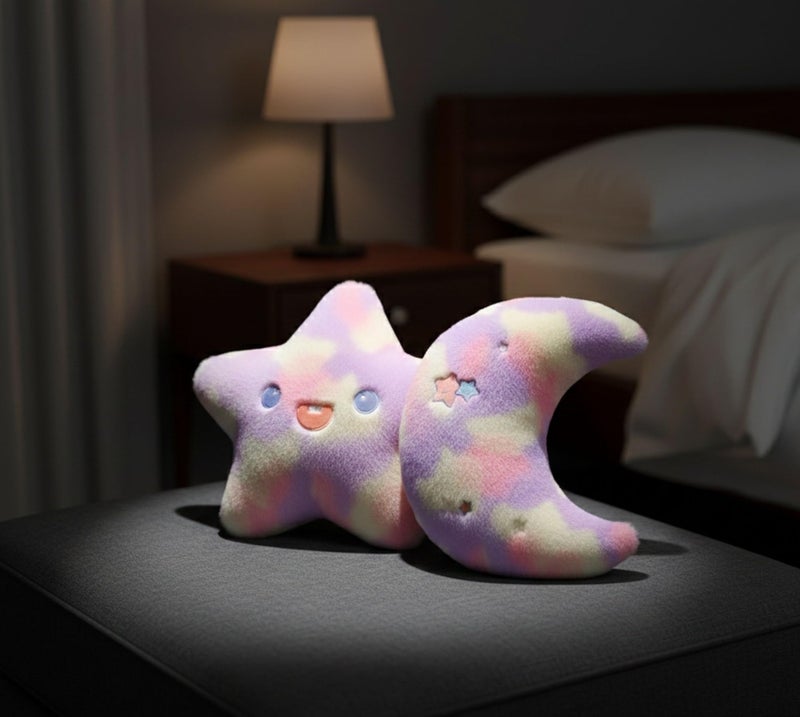 Tickles Rainbow Moon & Star Cushion Soft Plush Pillow For Kids Boys & Girls Home & Car Decoration (Color: Multicolor Size: 20 cm),Polyester - Image 4