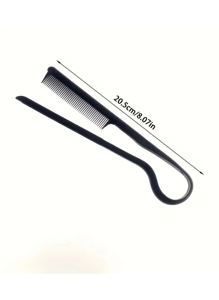 Rozino - 2 PCS Hairdressing Styling V-Shaped Comb Hair Messy Finishing Straight Hair Splint Comb Hair Cut Professional Practical Convenient Tool - Image 1