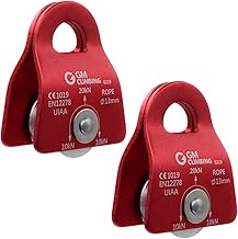 GM CLIMBING GM CLIMBING 20kN UIAA Certified Micro Prusik Minding Pulley 1/2" (Pack of 2(red)) - Image 1