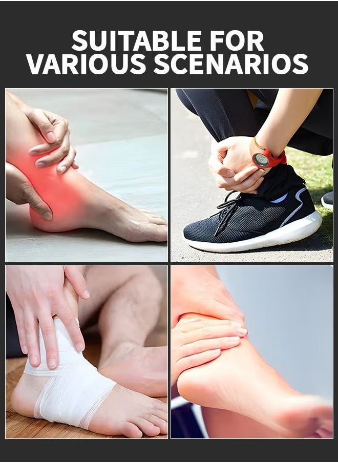 HS 1 Pair Sleeve Ankle Brace, Ankle Support Ankle Wrap And Ankle Brace For Plantar Fasciitis Relief, Adjustable Compression Foot Sleeve Sock, EVA Pad Ankle Sleeve Strap Support For Adult  - Image 5