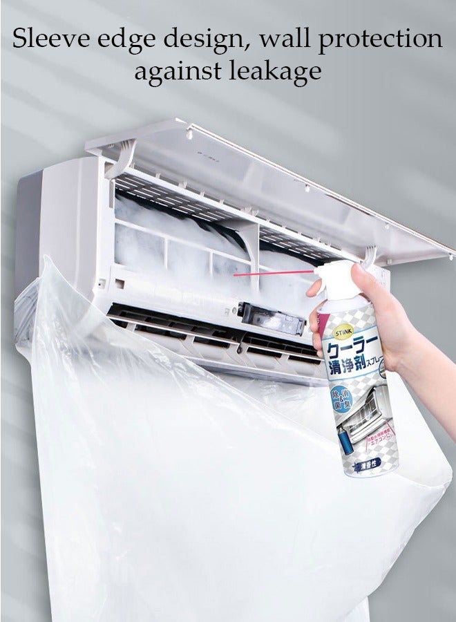 Loquat Air Conditioner Cleaning Cover Waterproof Dustproof Cover Cleaning Protector Bag for Household Air Conditioner (1P-2P) - Image 2
