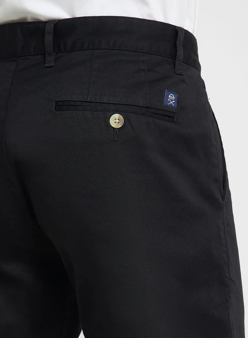 Thomas Scott Thomas Scott Men Classic Slim Fit Mid-Rise Chinos Trousers