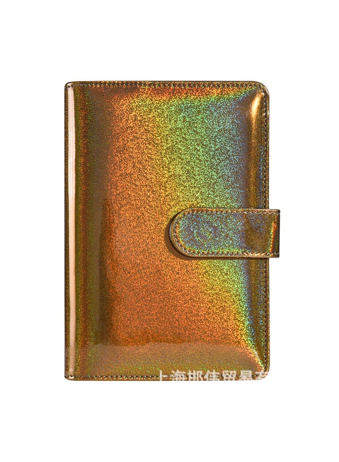 QICAI A6 Colorful Matte Laser Macaron Set Pu Notebook Cash Budget Financial Loose-leaf Book - Image 1