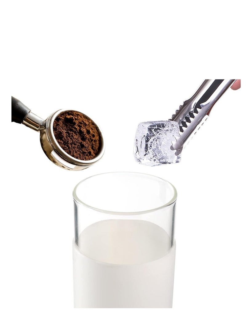 HOME ZONE (2-piece) Glass Tumbler with Lid and Straw for Tea Smoothie Cute Reusable Cup with Silicone Protective Sleeve - Image 4