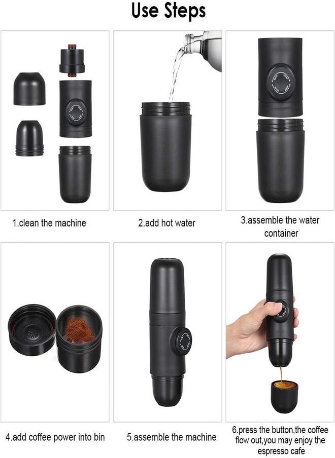 Generic - Coffee Machine Portable Coffee Maker Espresso Machine Mini Coffee Maker For Camping Travel Rv Hiking Office - Image 1