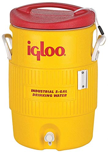 Igloo 5 GAL YELLOW/RED PLASTICIND. COOLER - Image 1