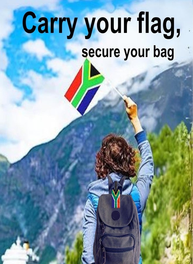 tag8 [Pack 2] tag8 South Africa Flag Smart Luggage tag |Trendy Luggage tag ID Identification | Suitcase Tag | Fashionable Digital Name tag | Airline Compliant, SITA World Tracer Code Enabled | Gift idea - Image 3