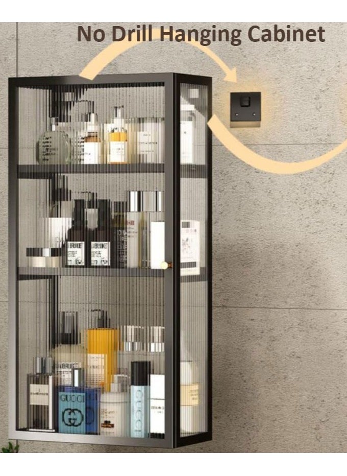 GoldenLike 3 Tier Bathroom Cabinet Wall Mounted Medicine Cabinet Waterproof Kitchen Storage Organizer with Door Multifunction Hanging Storage Cabinet for Bathroom Kitchen Laundry(30cm)  - Image 5