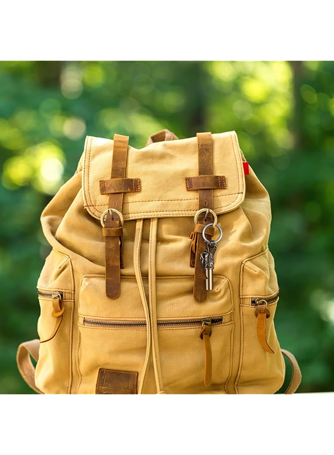 KASTWAVE 3pcs Brass Dragon Whistles Dragon Head Emergency Loud Whistle Keychain Chinese Bronze Camping Hiking Signal Whistles Dragon Charms Statue Hanging Ornament - Image 4