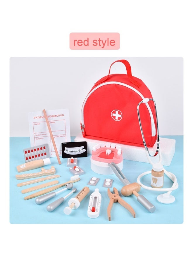 طقم حقيبة طبية صغيرة للأطفال - لعبة مخصصة للبنات والأولاد بتصميم ممرض واقعي - Image 3