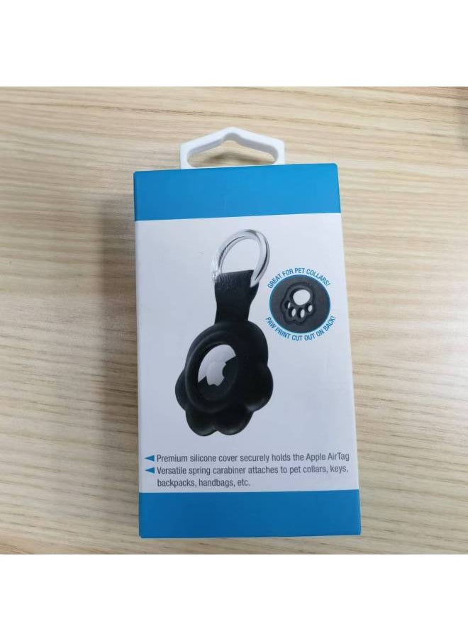 Generic - Applicable For Apple Airtag Tracker Anti-lost Device Locator Protective Cover Silicone Keychain Protective Cover-Color:Grass Green (buckle Style) - Image 1