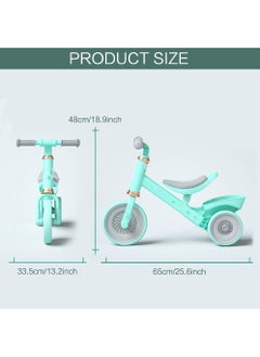 Swift دراجات توازن للأطفال الصغار، ألعاب ركوب لطيفة للأطفال الصغار، مقعد بضبط ترسين، دراجات أطفال، مشاية داخلية وخارجية، دراجة تدريب بثلاث عجلات للأولاد والبنات بعمر 2 و4 سنوات، هدايا عيد الميلاد الأول  - Image 3
