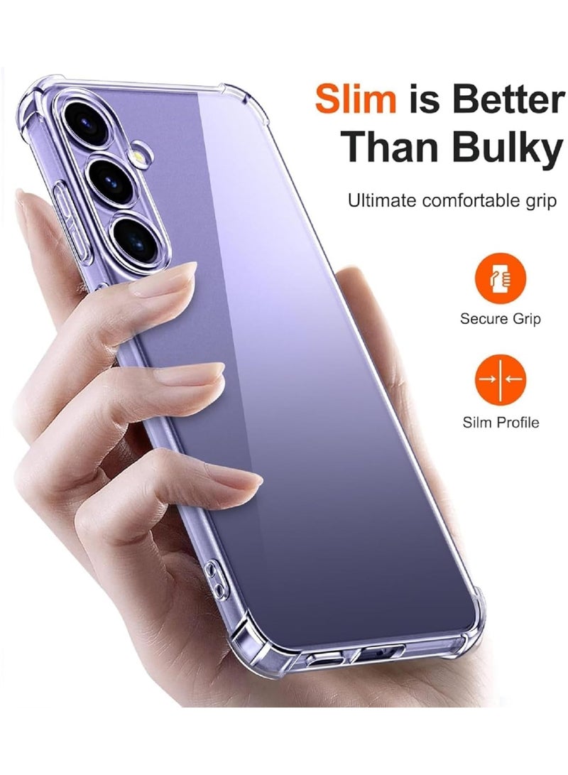 Samsung Galaxy A36 5G Clear Cover Case soft TPU Transparent Back Protective Cover Case Reinforced Corner Bumper for Samsung Galaxy A36 5G - Image 3