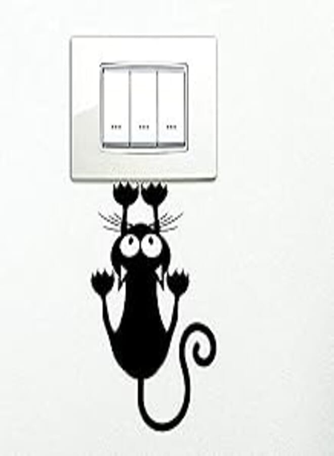Cat Wall Sticker Decoration for the doorbell or laptop or the Light Switch or the car