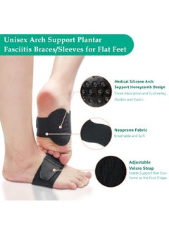 Adjustable Velcro Arch Support Sleeves - Orthotic Compression Braces for Plantar Fasciitis, Flat Feet & High Arch Pain Relief, Unisex Medical Foot Wrap - pzsku/Z0FF46464012605D7CED0Z/45/_/1697870107/904b5f88-1efc-45be-9cb0-6598a5cffc29