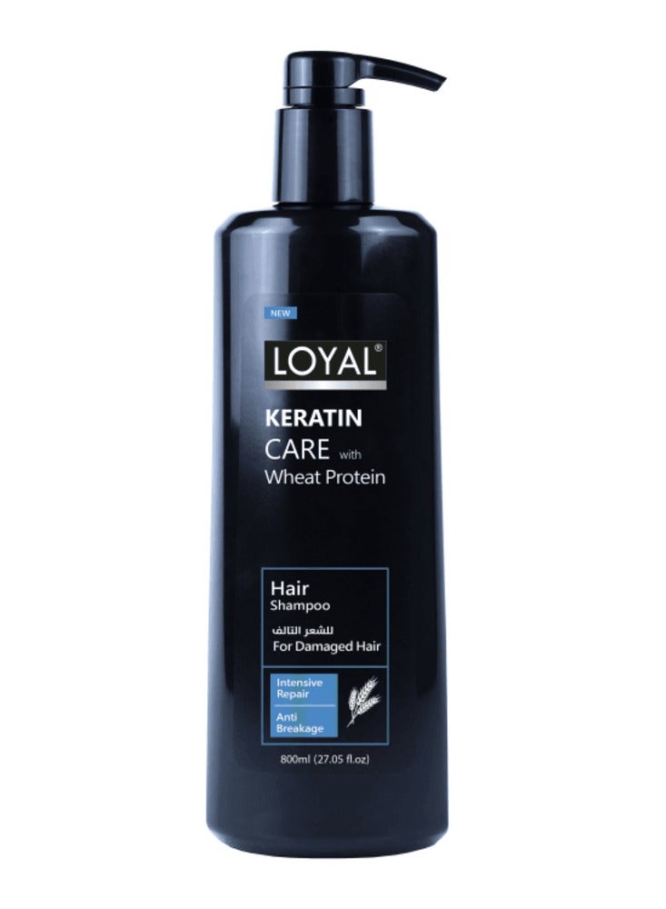 Keratin Care with Wheat Protein Hair Shampoo For Damaged Hair 800 ml