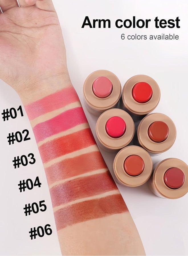 MAEPEOR Matte Blush Smooth Creamy Shiny Glow Face Blush Long-Lasting Lightweight Buildable Face Blushes for Cheeks (Color H02) - Image 4