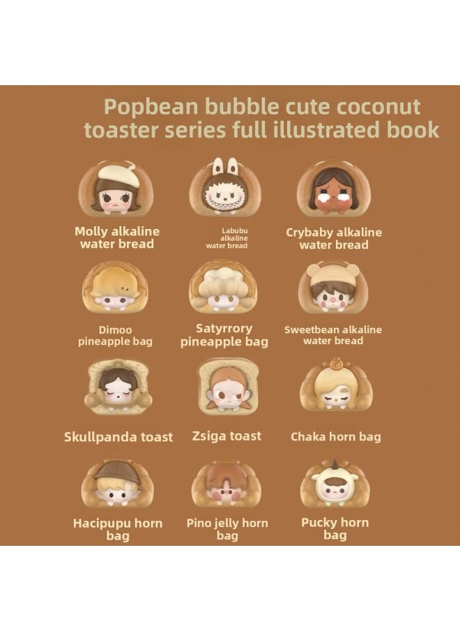 Pop Mart Pop Bean Baked Bread Series Cute Particle Trendy Toy Figurine DIY Display Piece Collectible Adult Toys-Color:Labu  - Image 3