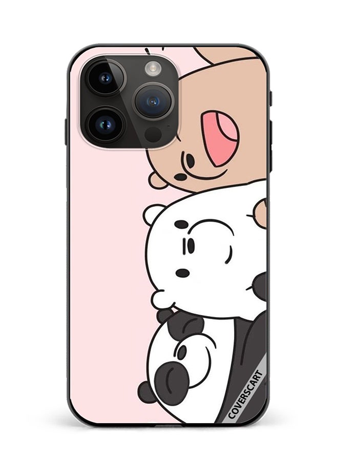 COVERSCART Protective Case Cover For Apple iPhone 15 Pro Max Cute Pandas Design Multicolour - Image 1