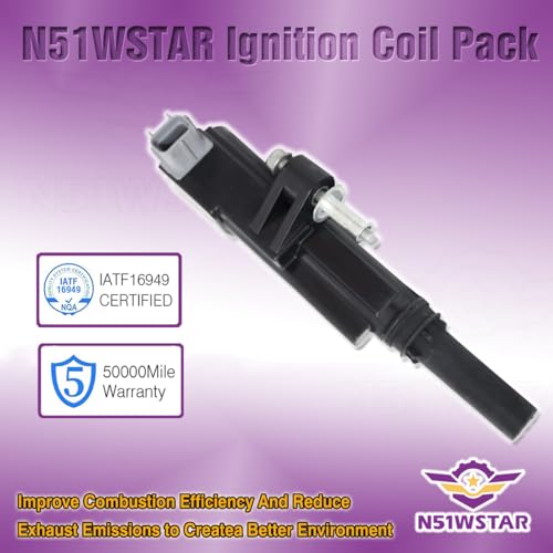 N51WSTAR Ignition Coil Pack Set Of 1 Compatible With Dodge Dakota Durango Nitro Ram 1500 Jeep Commander Grand Cherokee Liberty Liberty 3.7 V6 Replacement For UF640 5149199AA C1652 - Image 4