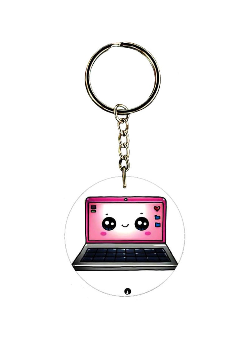 RKN Cartoon Laptop Printed keychain